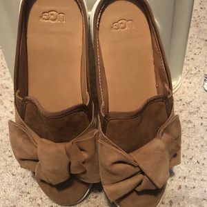 Ugg slip on suede shoes
